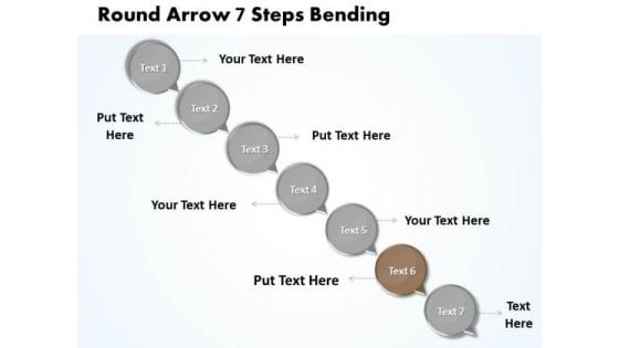 Ppt Descending Process 7 PowerPoint Slide Numbers Diagram Templates