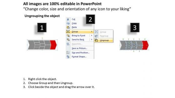 Ppt Describing Red Component Using Chevron Diagram Presentation PowerPoint Templates