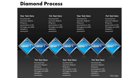 Ppt Diamond Process 7 State PowerPoint Presentation Diagram Templates