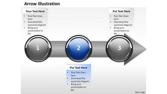 Ppt Direct Illustration Of Banking Process Using Stage 2 PowerPoint Templates