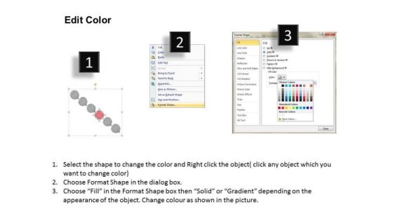 Ppt Downward Arrow Circles 6 Stages PowerPoint Templates Slide03