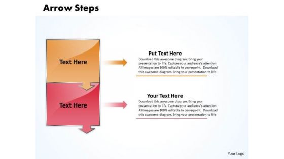 Ppt Downward Explanation Of 2 Stages PowerPoint Templates