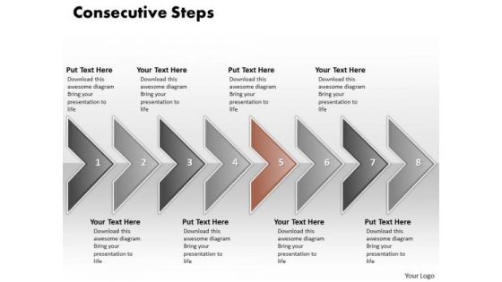 Ppt Eight Consecutive Practice The PowerPoint Macro Steps Of Marketing Process Templates