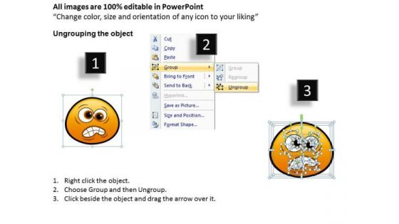 Ppt Emoticon Showing Angry Face Business Plan PowerPoint Templates