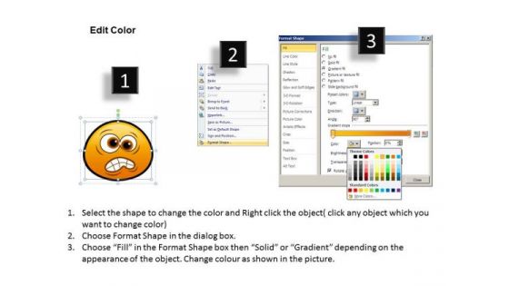 Ppt Emoticon Showing Angry Face Business Plan PowerPoint Templates