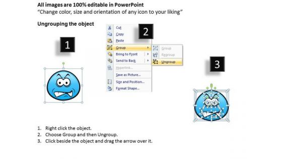 Ppt Emoticon Showing Angry Face PowerPoint Templates