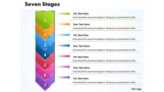 Ppt Erectile 7 Stages Represented By Arrow PowerPoint Templates