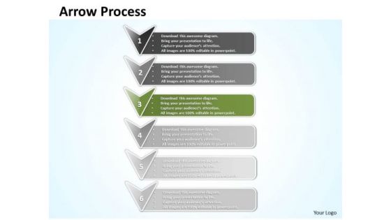 Ppt Erectile Representation Using 3d Arrows PowerPoint Templates