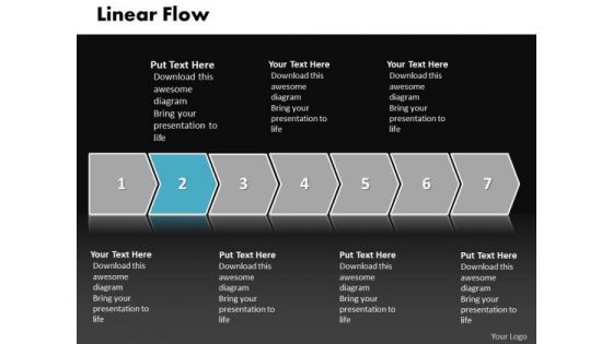 Ppt Even Flow Illustration Practice The PowerPoint Macro Steps Of Process Templates