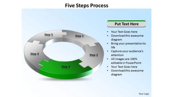 Ppt Five Stages Circular Writing Process PowerPoint Presentation Templates