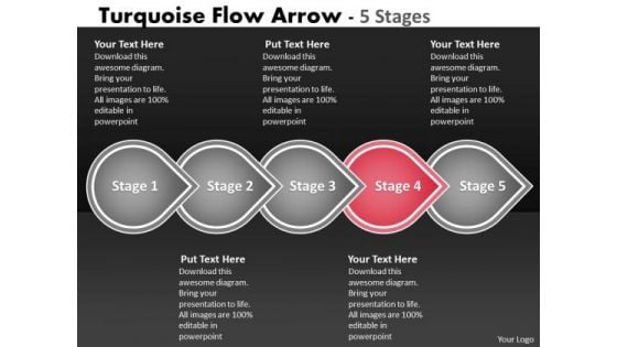 Ppt Five Steps New Commercial Representation Arrow Course Of Action 5 Graphic