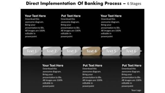 Ppt Flow Of Banking Process Using 6 Power Point Stage Business PowerPoint Templates