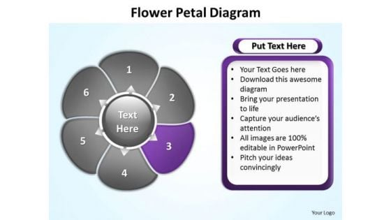 Ppt Flower Petal Design PowerPoint 2007 Free Editable Templates