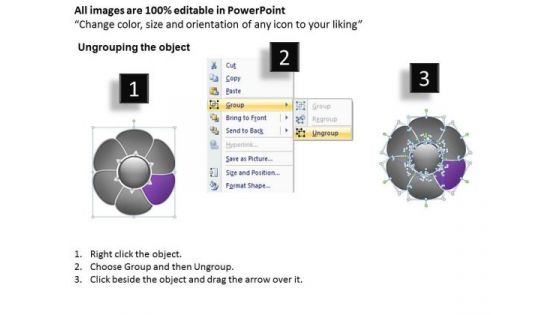 Ppt Flower Petal Design PowerPoint 2007 Free Editable Templates