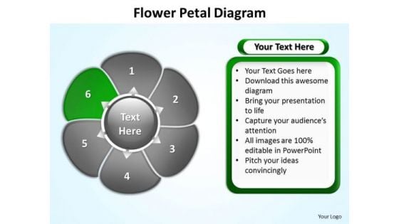 Ppt Flower Petal Illustration Editable Free PowerPoint Templates