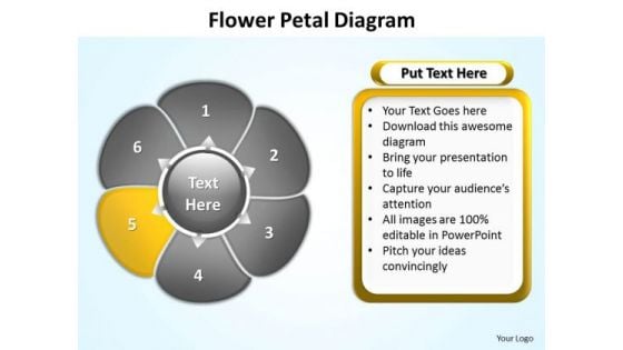 Ppt Flower Petal Layout Free Editable PowerPoint Maps For Presentations Templates