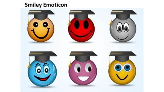 Ppt Graduation Celebration Smiley Emoticon Business Strategy PowerPoint Business Templates