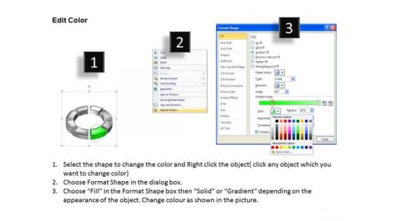 Ppt Green Animated Multicolor Cycle Diagram Layouts PowerPoint Templates