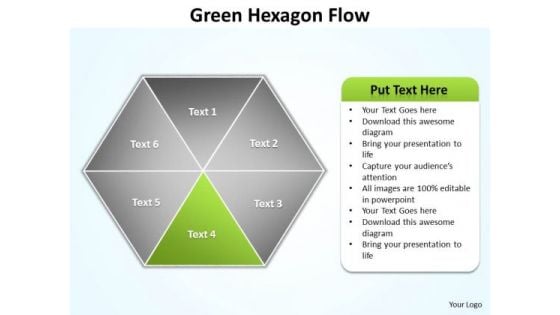 Ppt Green Factor Area Of Hexagon Network Diagram PowerPoint Template Editable Templates