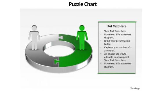 Ppt Green PowerPoint Slide Man On Circular Gantt Chart Template Templates