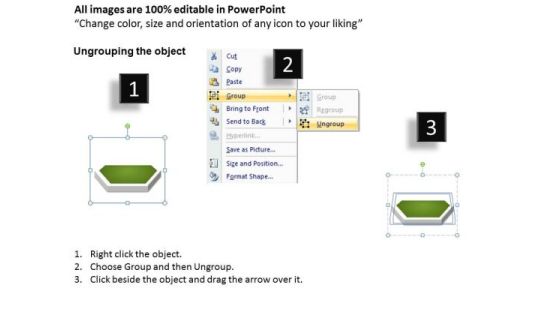 Ppt Green PowerPoint Slide Stage 3d Sequential Linear Process Templates Slide02