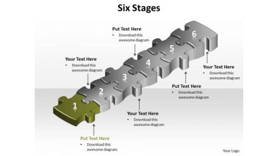 Ppt Green Puzzle Modifying Slide Layouts PowerPoint Free Download Step Templates