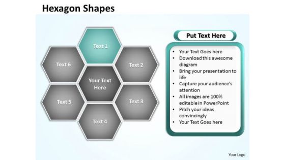 Ppt Hexagon Angles Chart Editable PowerPoint Templates 2010 Business