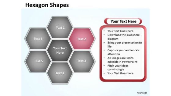 Ppt Hexagon Angles Model Editable Layouts PowerPoint 2003 Business Templates