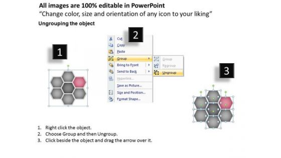 Ppt Hexagon Angles Model Editable Layouts PowerPoint 2003 Business Templates
