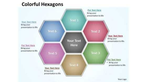 Ppt Hexagon Shapes Chart Presentation PowerPoint Tips Free Download Templates