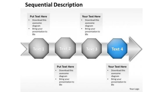 Ppt Hexagonal Curved Text PowerPoint 2007 Boxes Arrow Templates