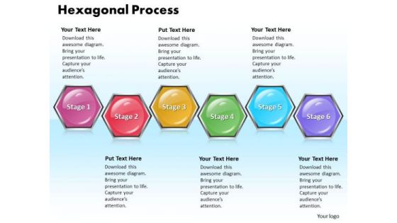 Ppt Hexagonal Forging Process PowerPoint Slides 6 State Diagram Templates