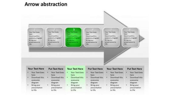 Ppt Homogenuous Abstraction Of Green Concept An Arrow PowerPoint Templates