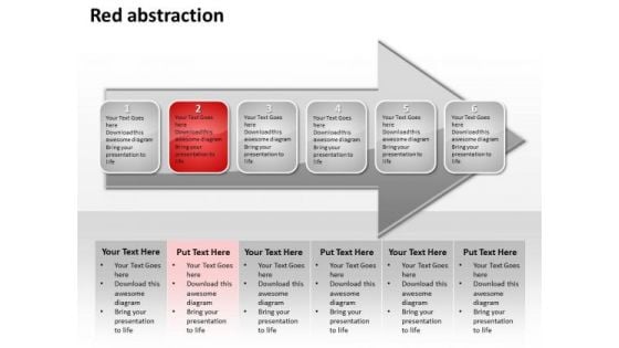 Ppt Horizontal Abstraction Of Red Layouts PowerPoint 2003 Concept An Arrow Templates