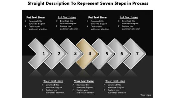 Ppt Horizontal Description To Represent Seven Steps In Process PowerPoint Templates