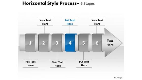 Ppt Horizontal Flow Of 6 Stage Cause And Effect Diagram PowerPoint Template 5 Graphic