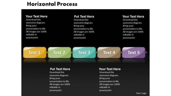 Ppt Horizontal Military Style PowerPoint Templates 5 Phase Diagram