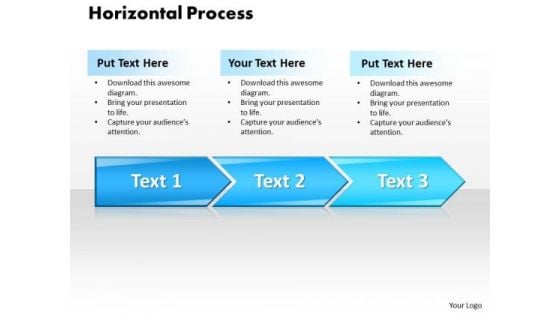 Ppt Horizontal Style 3 Stages 1 PowerPoint Templates