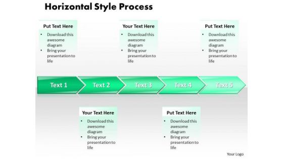 Ppt Horizontal Style 5 Stages 1 PowerPoint Templates