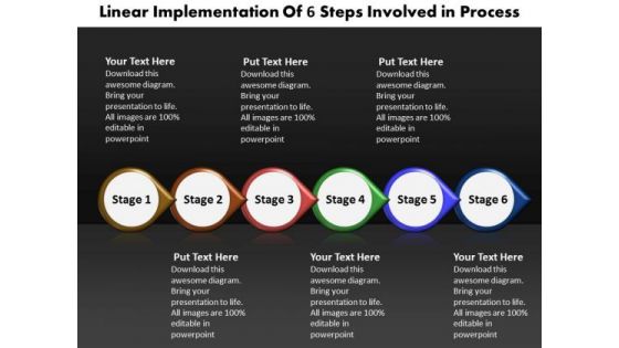 Ppt Horizontal Way Of 6 PowerPoint Slide Numbers Involved Process Templates