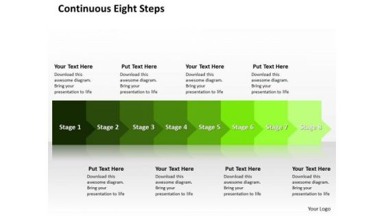 Ppt Horizontal Way To Prevent Production Losses Eight Steps PowerPoint Templates