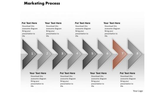 Ppt Illustration Of Marketing Process Using 8 State Diagram PowerPoint Templates