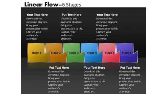 Ppt Illustration Of Six Sequential Practice The PowerPoint Macro Steps Process 1 Graphic