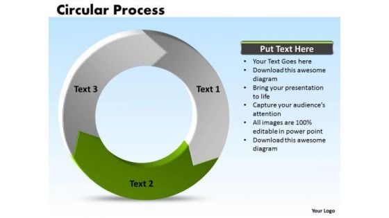 Ppt Information Process Cycle Diagram PowerPoint Templates 3 Phase