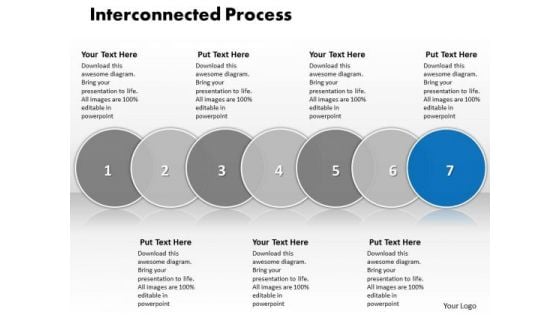 Ppt Interconnected Seven Stages Of Writing Process PowerPoint Presentation Templates