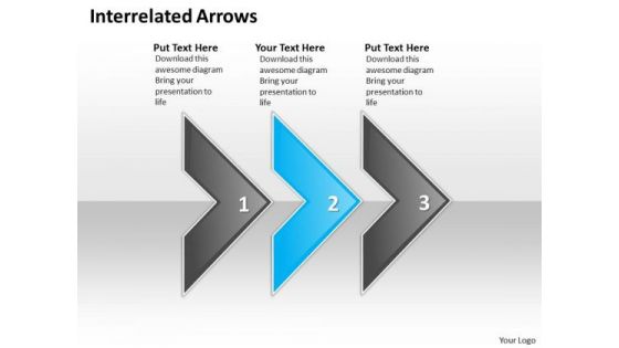 Ppt Interrelated Circular Arrows PowerPoint 2010 3 State Diagram Business Templates