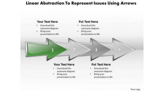 Ppt Linear Abstraction To Represent Business Issues Using Arrows PowerPoint Templates