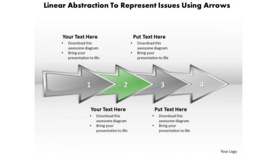 Ppt Linear Abstraction To Represent Issues Business PowerPoint Templates