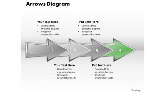 Ppt Linear Abstraction To Represent Issues Using Arrows PowerPoint Templates