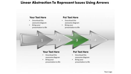 Ppt Linear Abstraction To Represent Key Issues Business PowerPoint Templates